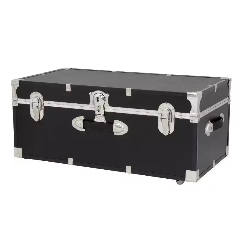 Baule a rotelle da 30" con serratura - Nero
