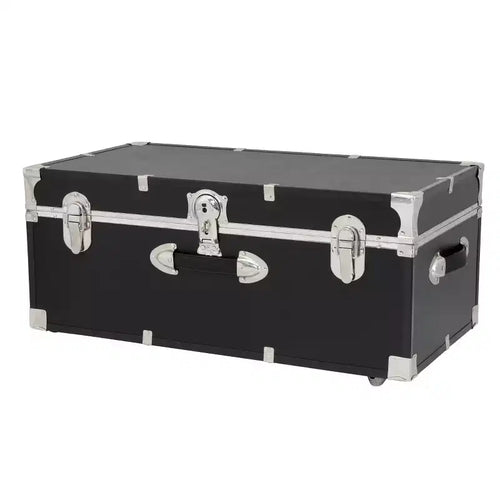 Baule a rotelle da 30" con serratura - Nero