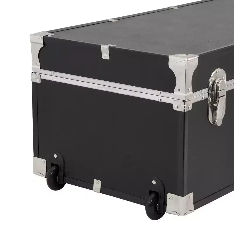 Baule a rotelle da 30" con serratura - Nero