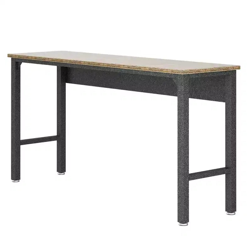 Manhattan Comfort Fortress Set Garage 3 pz Mobile Salvaspazio Armadio e Banco da Lavoro 2.0 Grigio: Deposito con Serratura, Ripiani Regolabili, Ruote