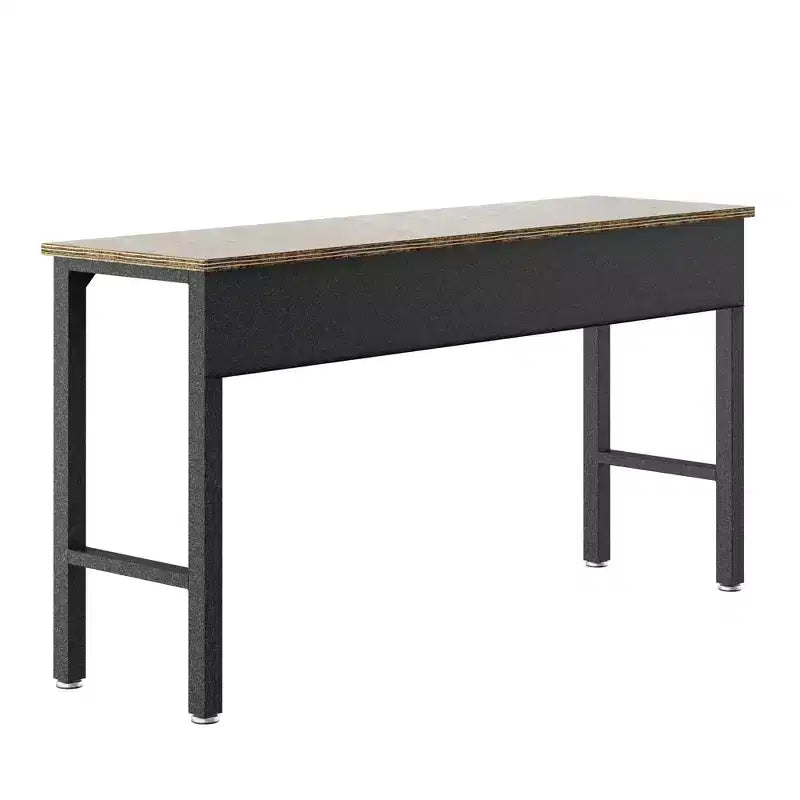 Manhattan Comfort Fortress Set Garage 3 pz Mobile Salvaspazio Armadio e Banco da Lavoro 2.0 Grigio: Deposito con Serratura, Ripiani Regolabili, Ruote