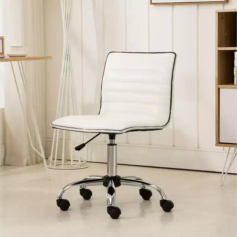 Sedia da ufficio ergonomica regolabile ad aria compressa – Base cromata