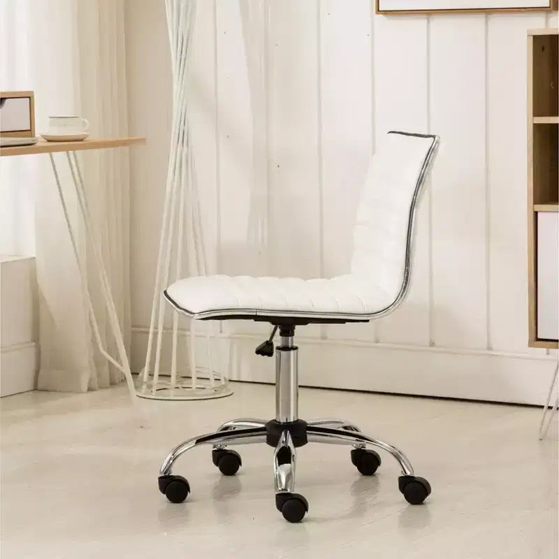 Sedia da ufficio ergonomica regolabile ad aria compressa – Base cromata