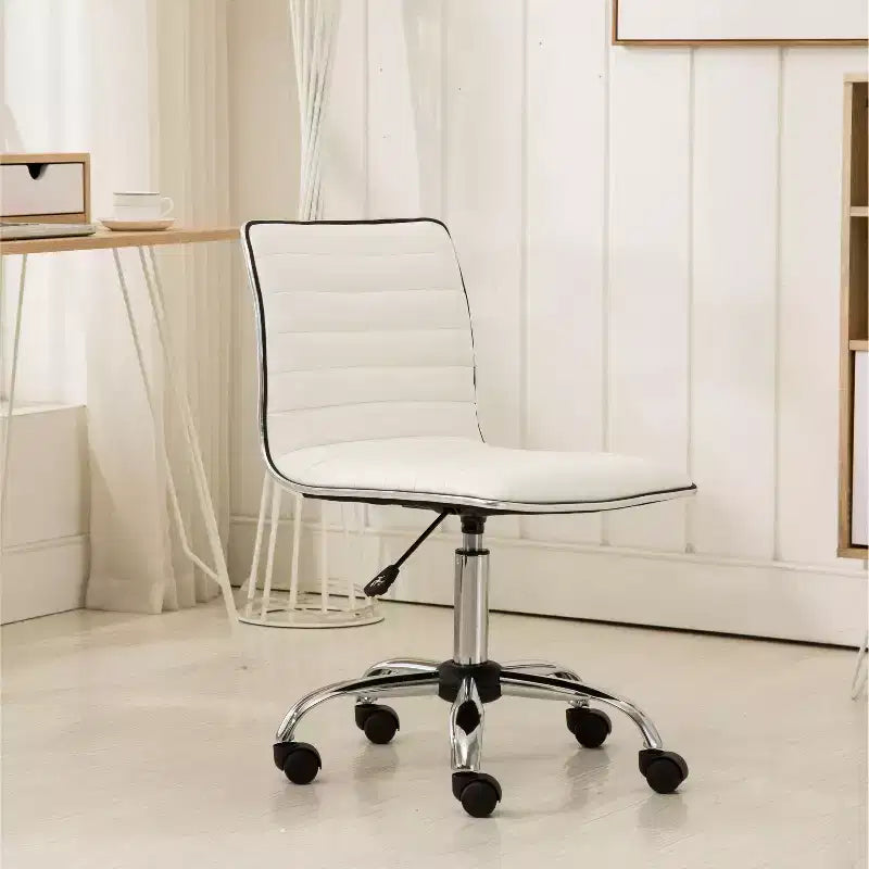 Sedia da ufficio ergonomica regolabile ad aria compressa – Base cromata