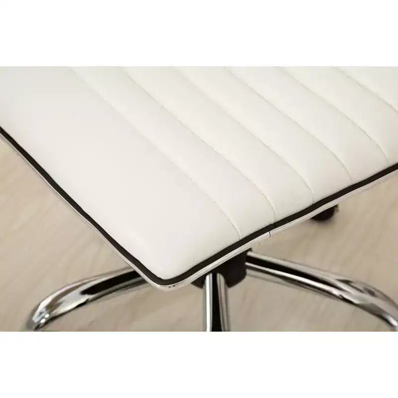 Sedia da ufficio ergonomica regolabile ad aria compressa – Base cromata