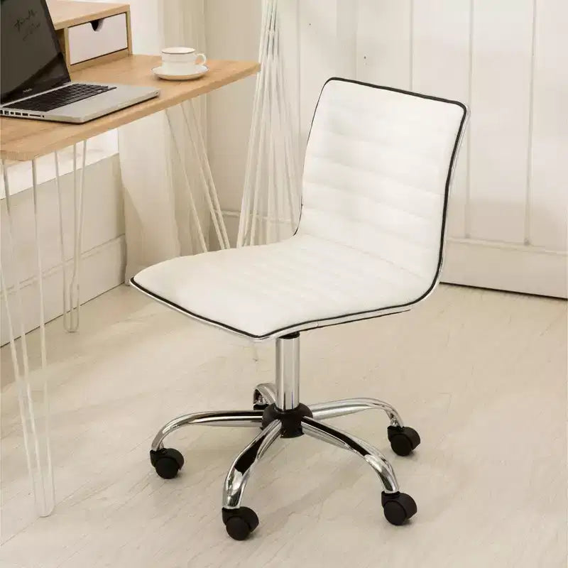 Sedia da ufficio ergonomica regolabile ad aria compressa – Base cromata