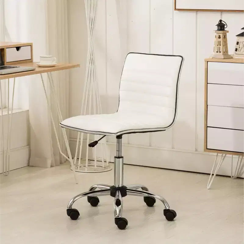 Sedia da ufficio ergonomica regolabile ad aria compressa – Base cromata