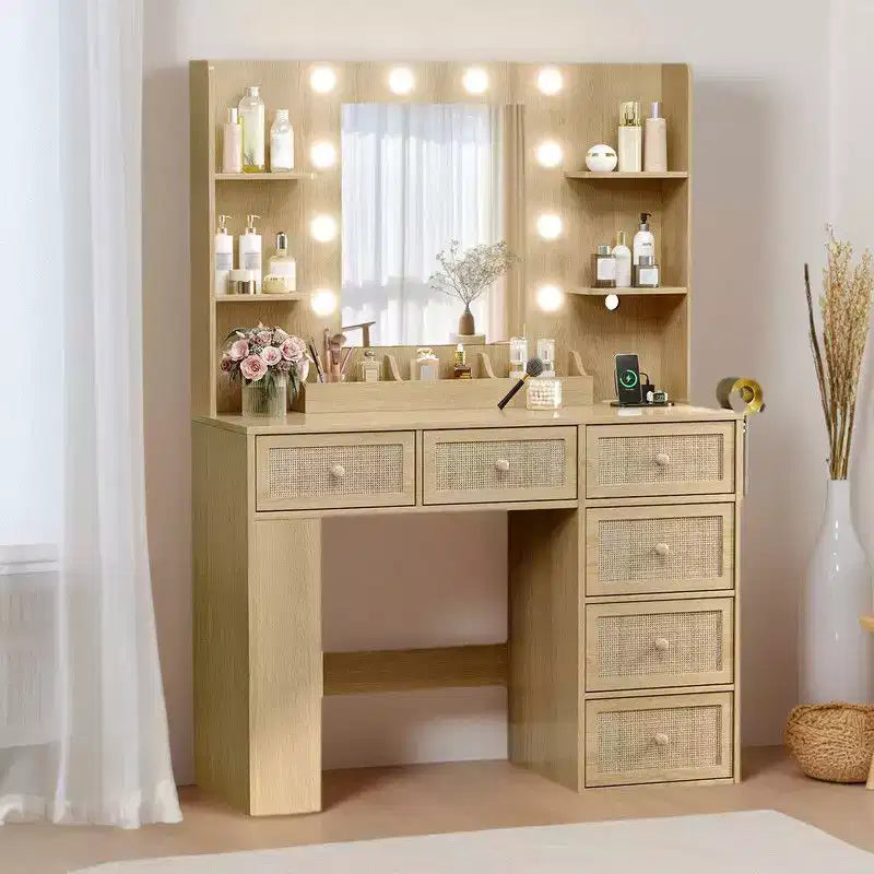 Comodino impiallacciato in truciolato bianco