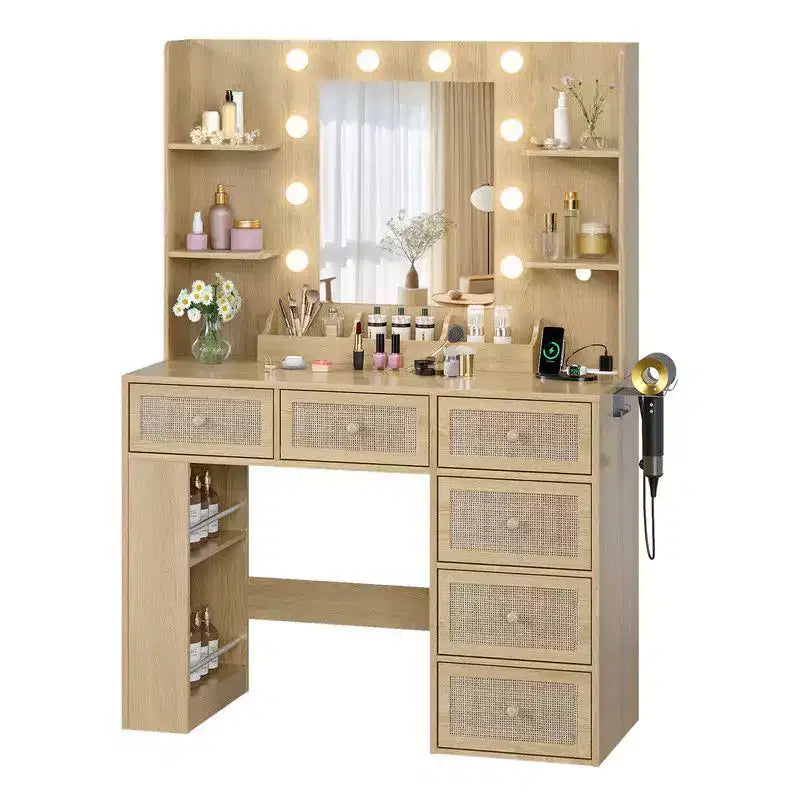 Comodino impiallacciato in truciolato bianco
