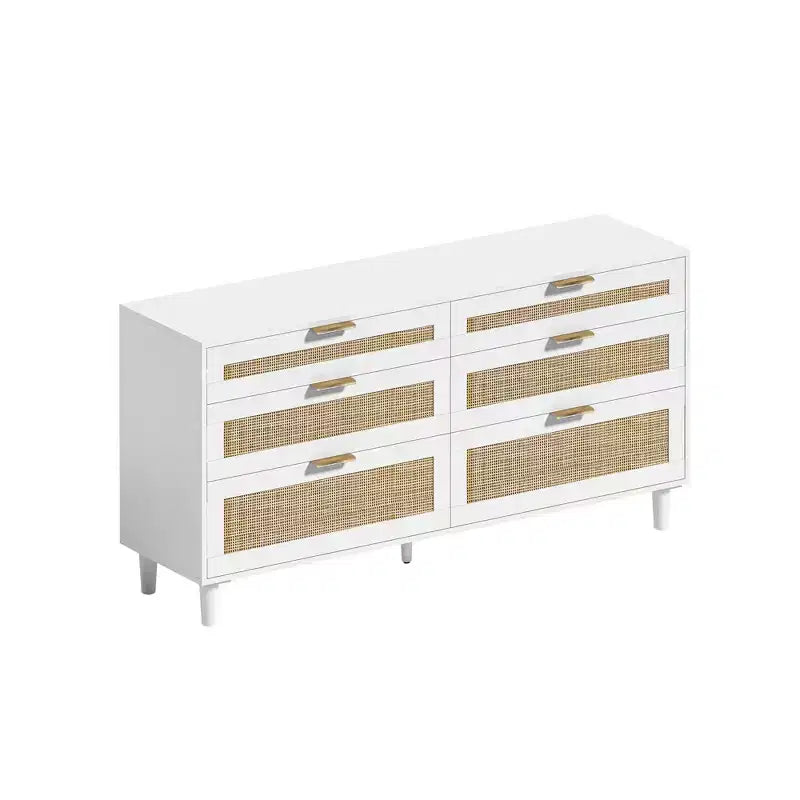 Mobiletto contenitore in rattan da 150 cm – Mobiletto d'accento boho