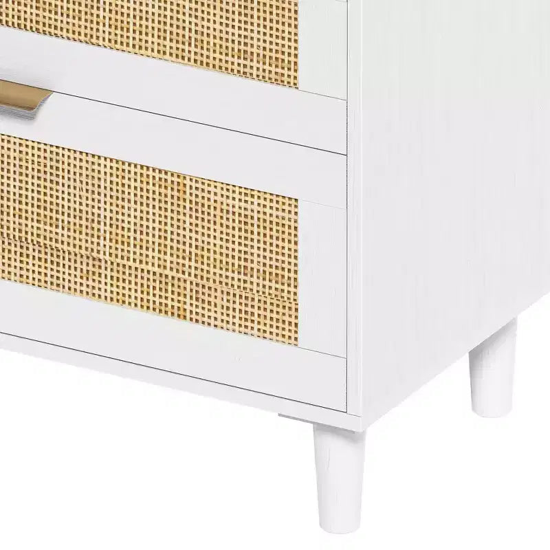 Mobiletto contenitore in rattan da 150 cm – Mobiletto d'accento boho