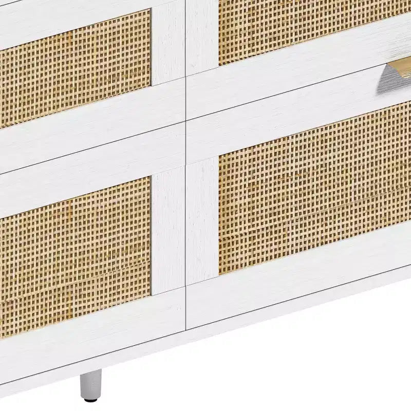 Mobiletto contenitore in rattan da 150 cm – Mobiletto d'accento boho