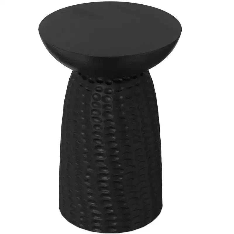 Tavolino alto in legno massello di mango, larghezza 40 cm