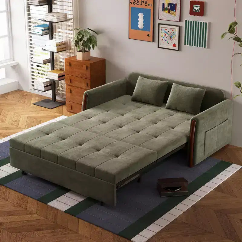 Divano Letto Convertibile in Tessuto da 160 cm