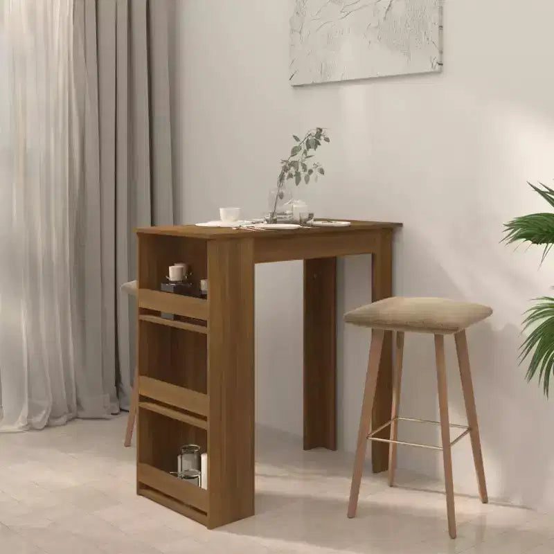 Tavolo da Bar Moderno con Scaffale Contenitore