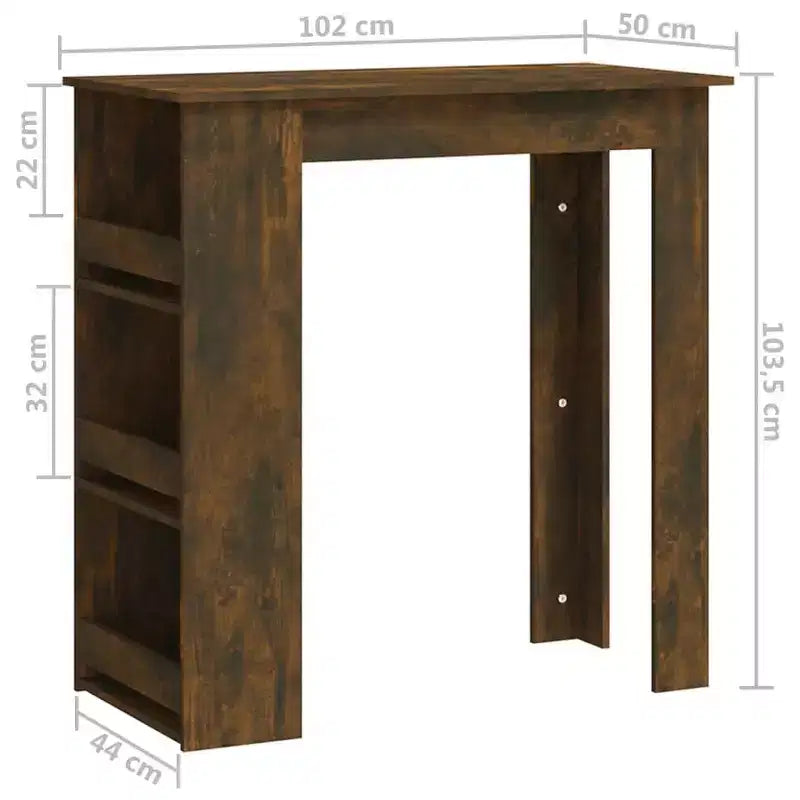 Tavolo da Bar Moderno con Scaffale Contenitore