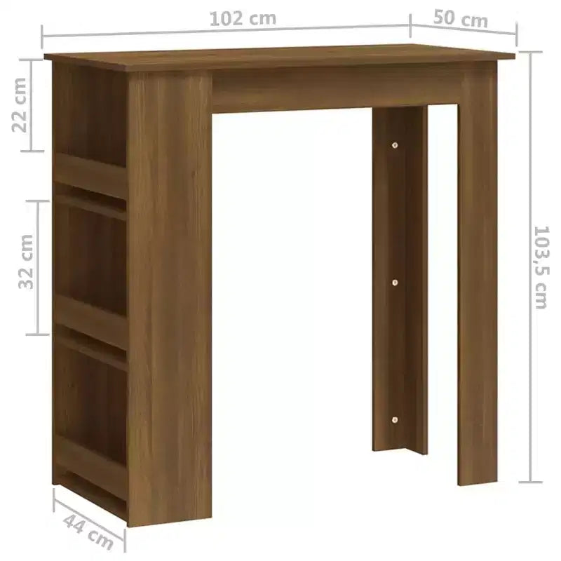 Tavolo da Bar Moderno con Scaffale Contenitore