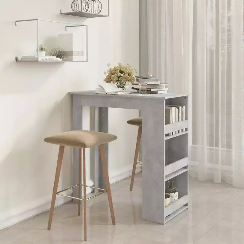 Tavolo da Bar Moderno con Scaffale Contenitore