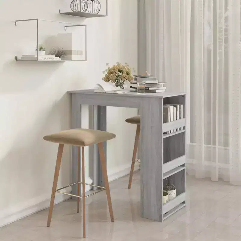Tavolo da Bar Moderno con Scaffale Contenitore