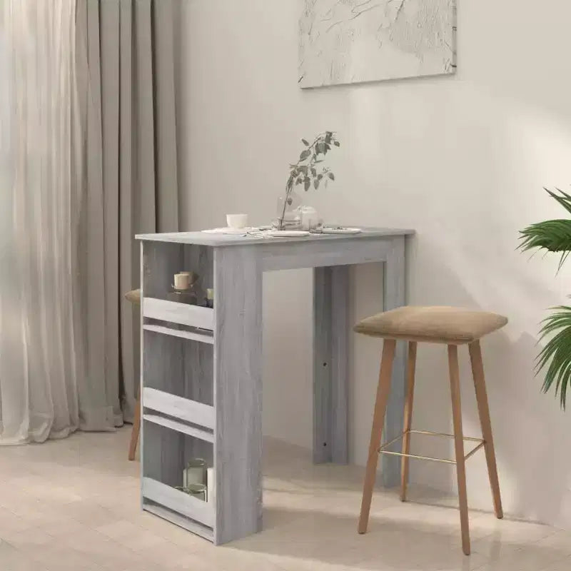 Tavolo da Bar Moderno con Scaffale Contenitore