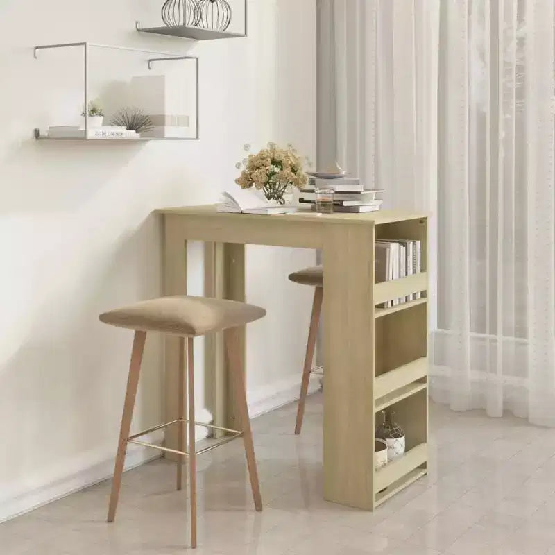 Tavolo da Bar Moderno con Scaffale Contenitore