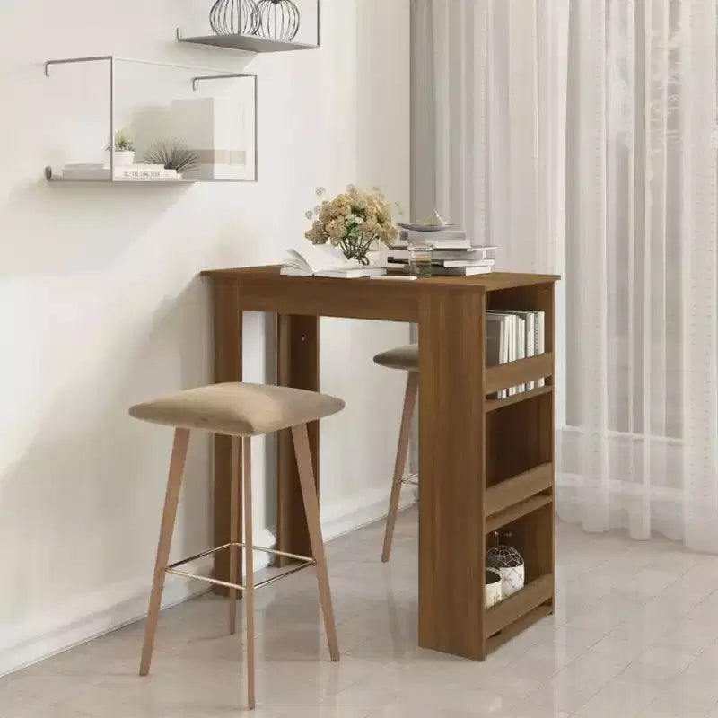Tavolo da Bar Moderno con Scaffale Contenitore