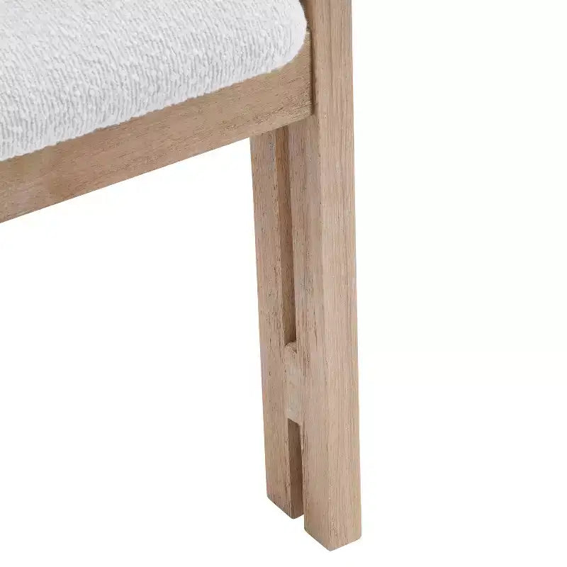 Christopher Knight Home Zane Sedie da Pranzo Imbottite Moderne in Legno di Gomma con Schienale Luigi (Set da 2)