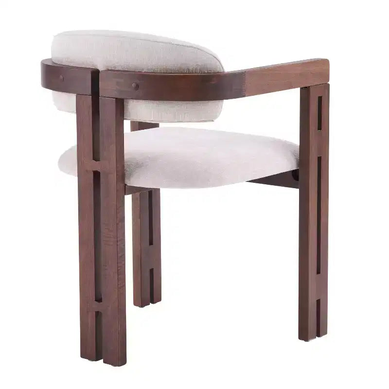 Christopher Knight Home Zane Sedie da Pranzo Imbottite Moderne in Legno di Gomma con Schienale Luigi (Set da 2)