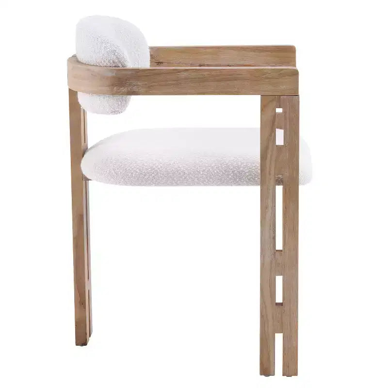 Christopher Knight Home Zane Sedie da Pranzo Imbottite Moderne in Legno di Gomma con Schienale Luigi (Set da 2)