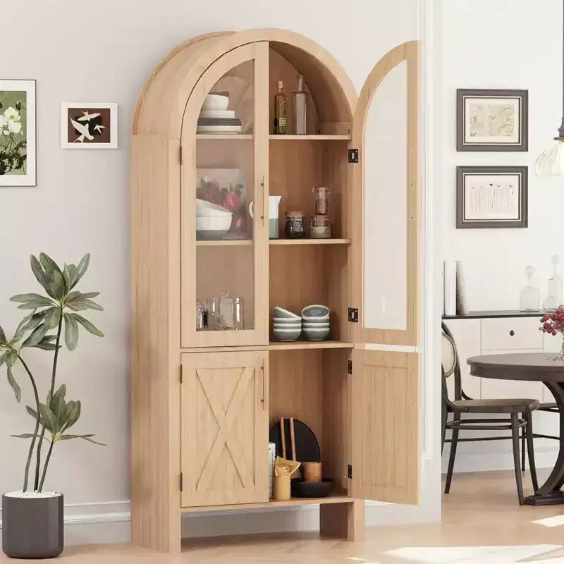 Mobile dispensa da cucina ad arco alto 60 pollici