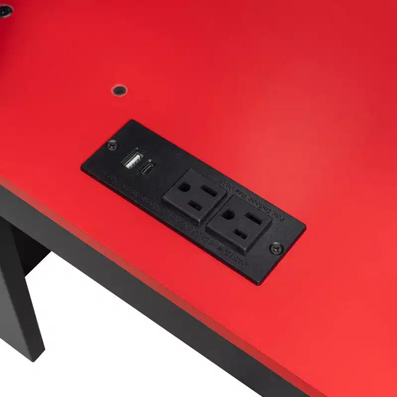 Letto a soppalco full-size con scrivania regolabile illuminata