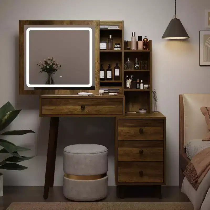 Toeletta con specchio illuminato – LED dimmerabili a 3 colori