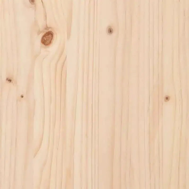 Telaio letto a piattaforma basso in legno naturale