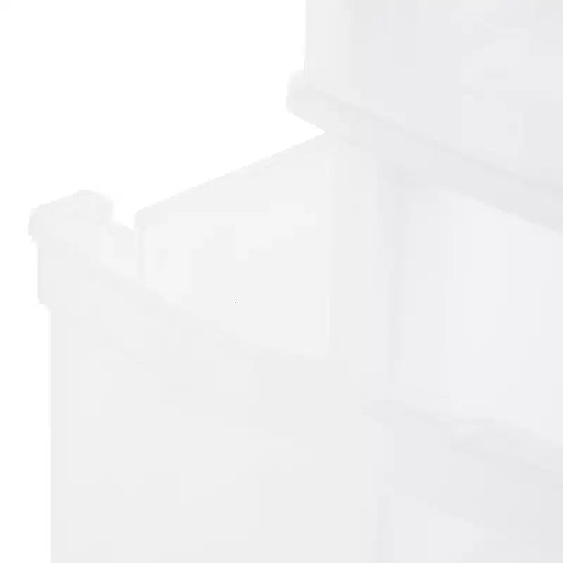 Carrello Portatutto a 3 Cassetti con Rotelle in Plastica – Organizzatore Classico