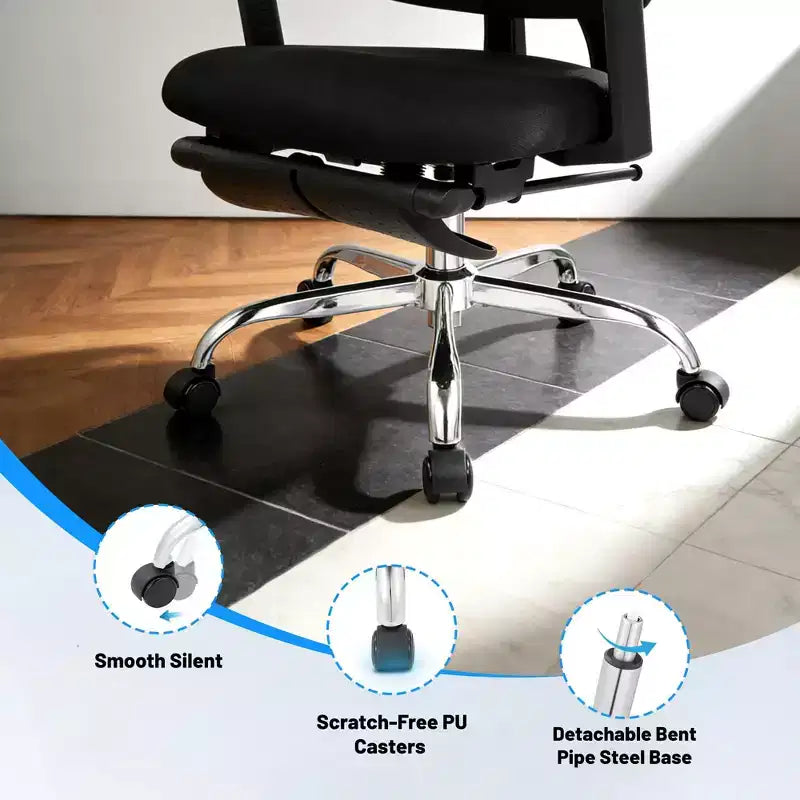 Sedia da ufficio ergonomica in rete – Capacità 136 kg, braccioli ribaltabili 4D
