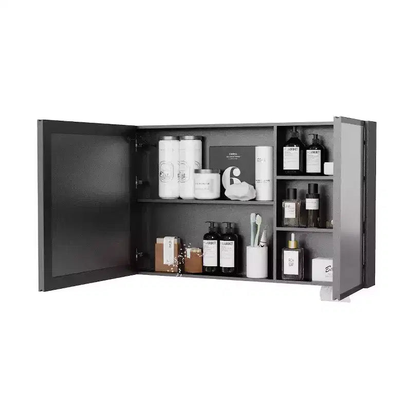 Mobiletto da bagno a parete con specchio 39,3x23,6