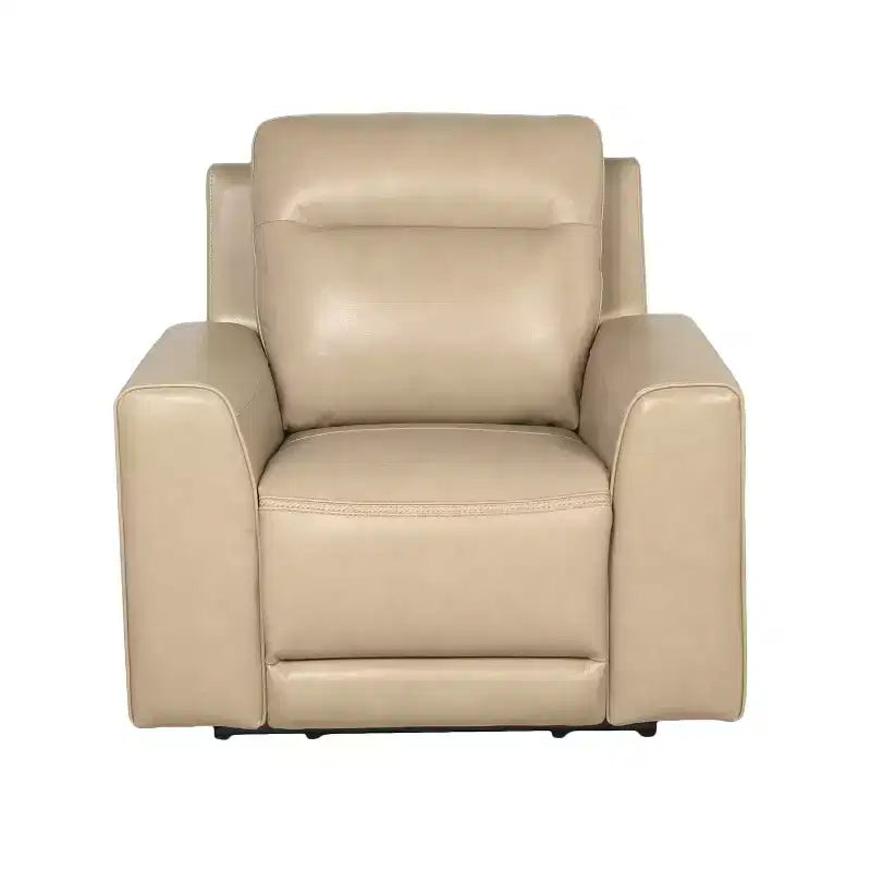 Poltrona reclinabile elettrica – Poltrona lounge rivestita in tessuto color sabbia