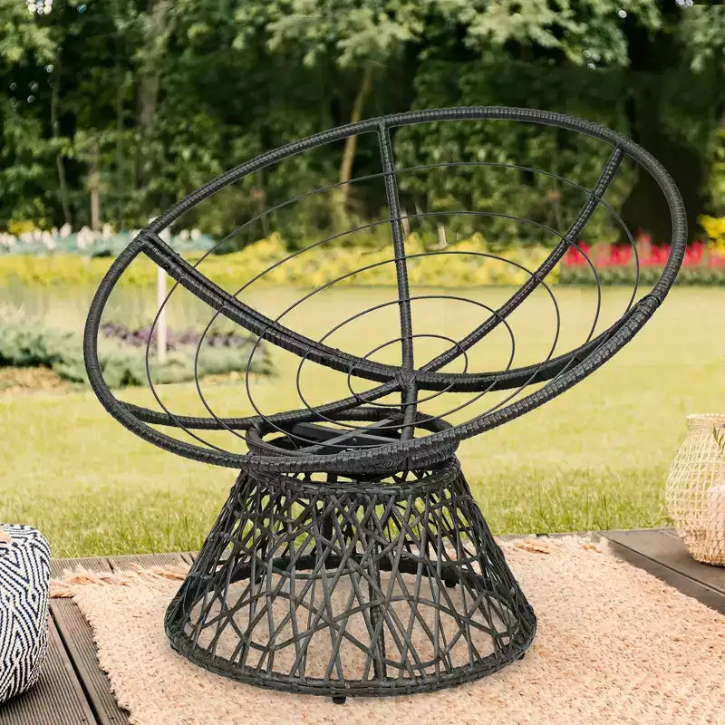 Poltrona Papasan in Rattan – Poltrona Rotonda Oversize