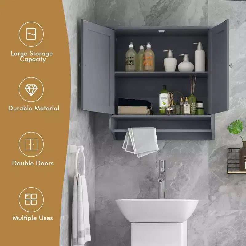 Pensile a specchio da bagno